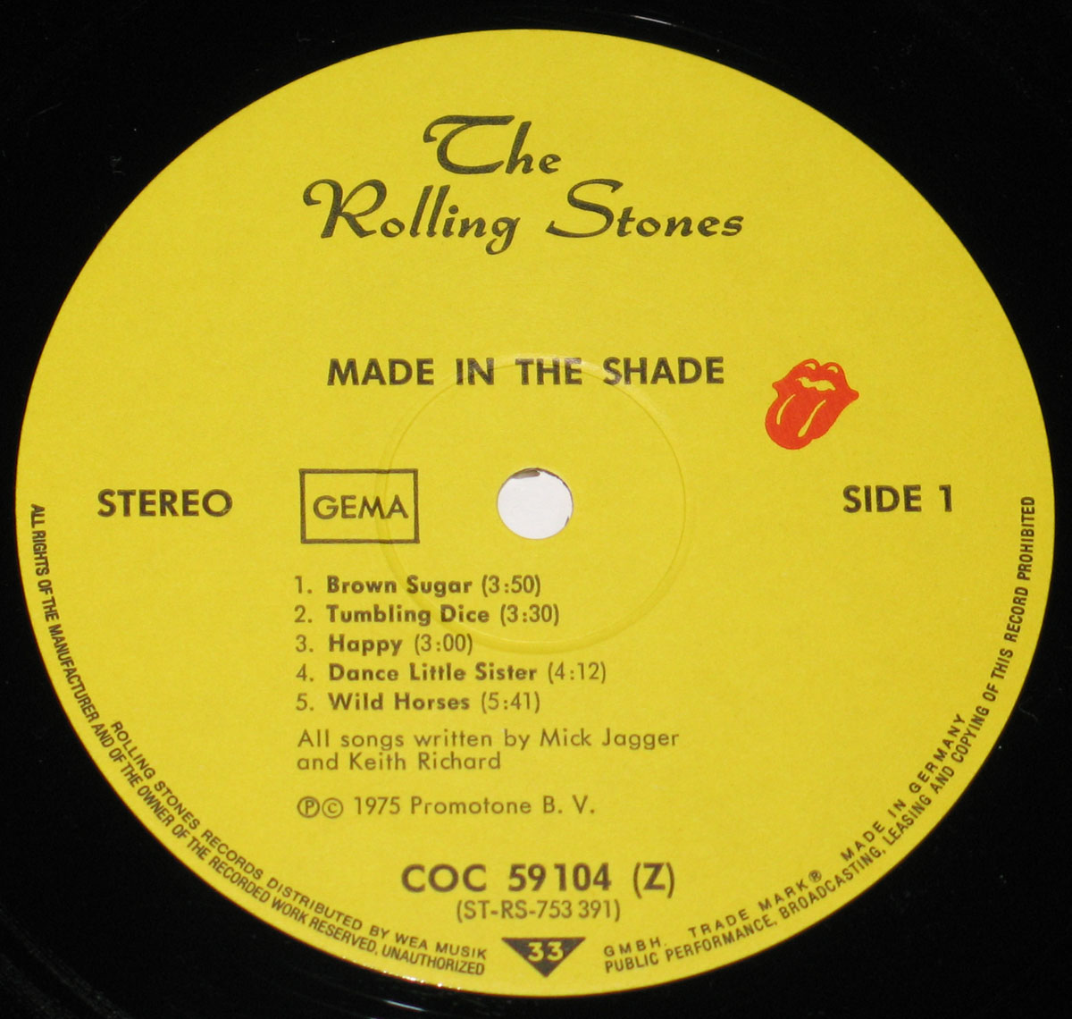 High Resolution Photos of rolling stones made shade 